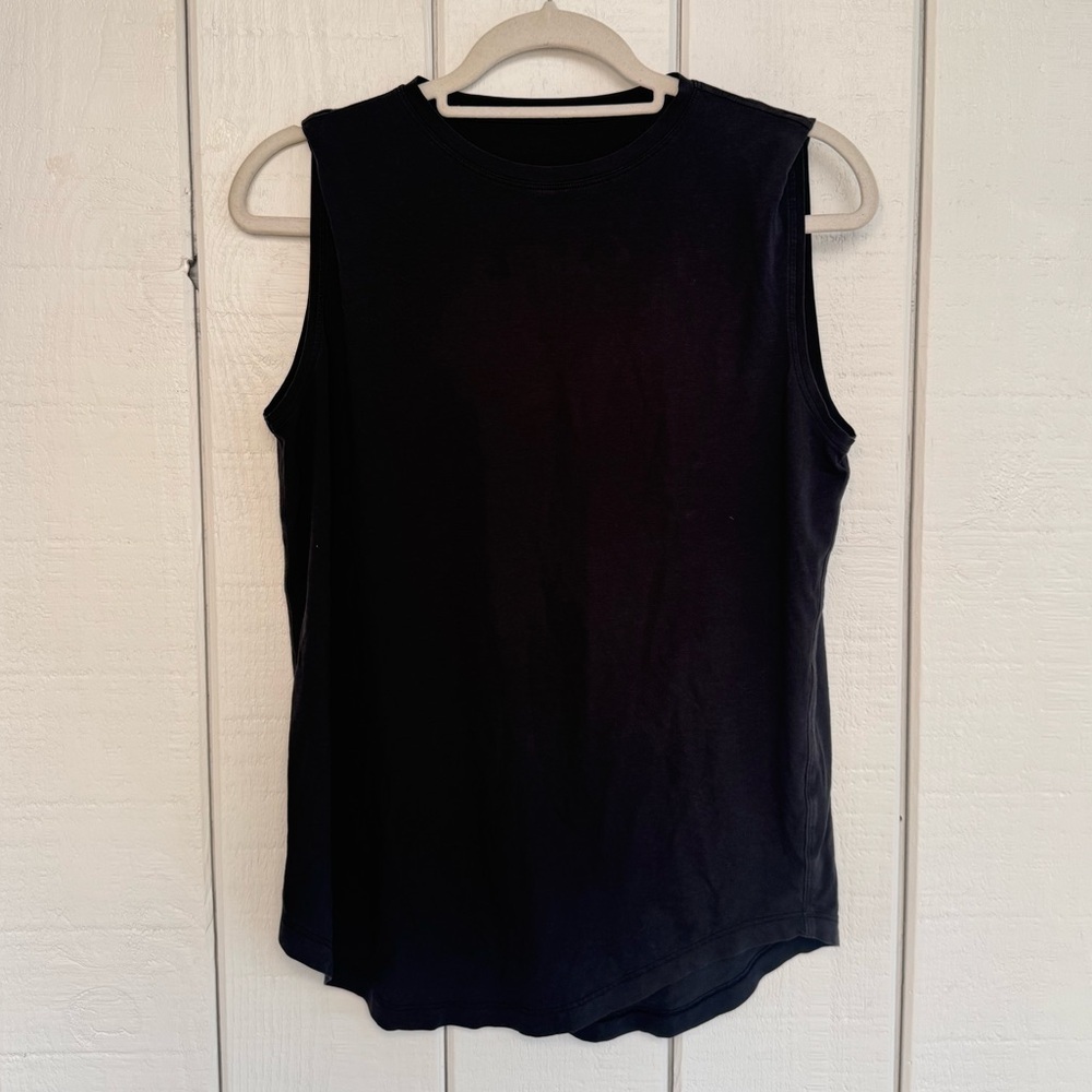 Lululemon Black Oversized Boyfriend Tank - Picture 2 of 6